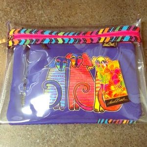 Clear makeup and travel three piece set